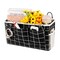 Bedside Caddy/Bedside Storage Bag Hanging Organizer for Bunk and Hospital Beds,Dorm Rooms Bed Rails,Can be Placed Glasses,Books,Mobile Phones,Keys (Black Lattice)